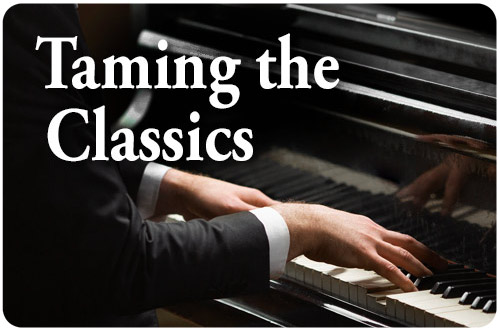 Pianoforall Classical Piano ebook showing classical sheet music and performance